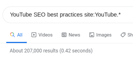 Search for YouTube SEO best practices site:YouTube*