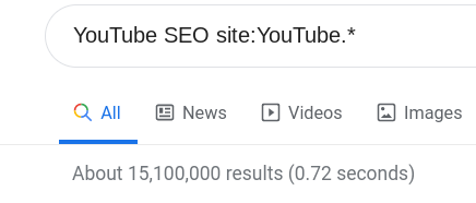 Search for YouTube SEO site:YouTube.*